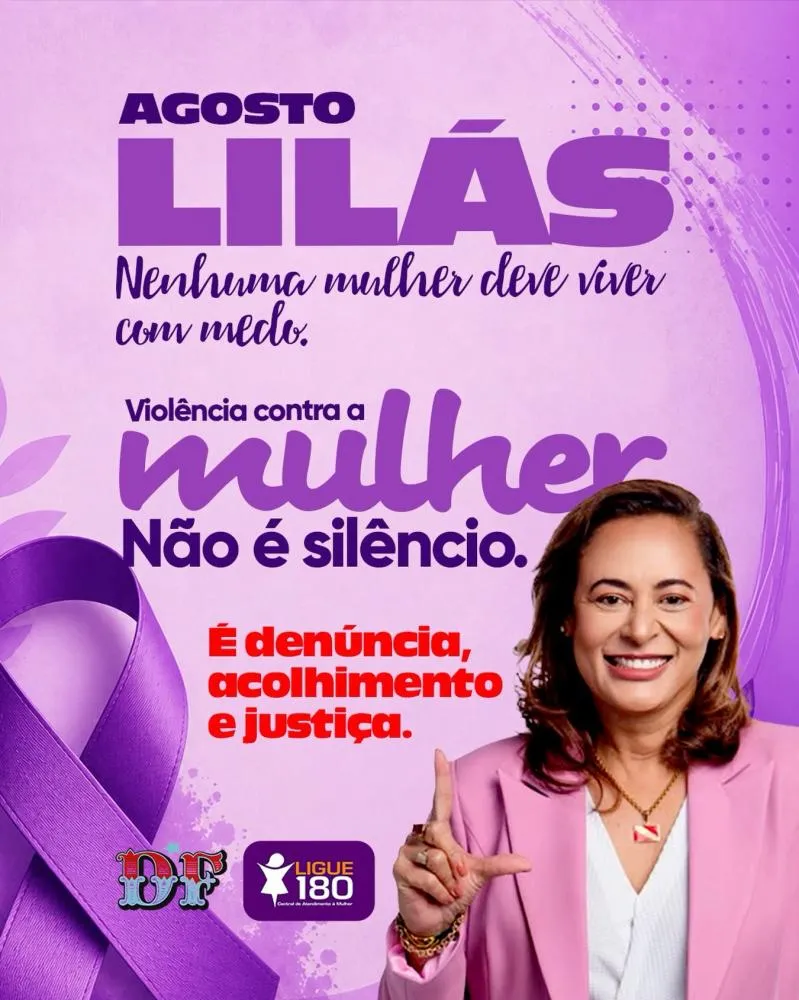 Deputada reforça compromisso no Agosto Lilás e defende combate à violência contra a mulher